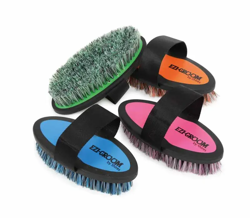 EZI-GROOM Grip Body Brush BRIGHT BLUE Large
