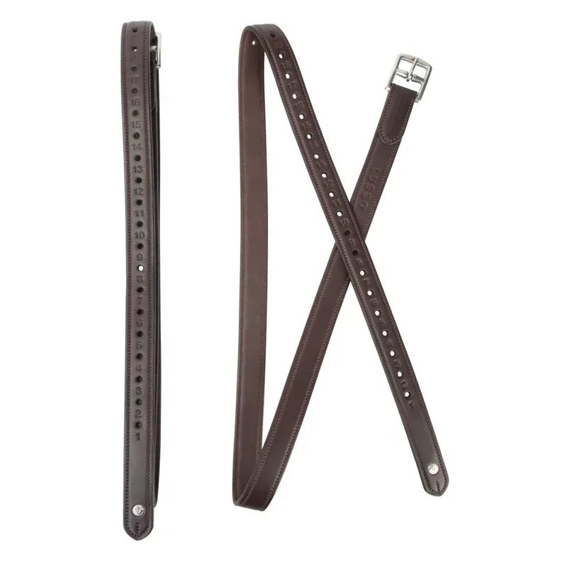 Velociti 1 x 61 Lusso Non Stretch Stirrup Leathers in Havana