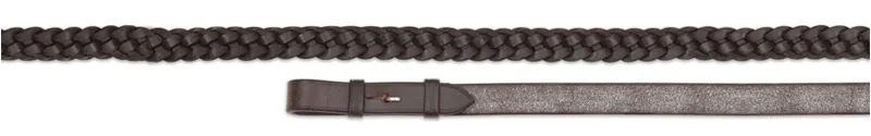 Velociti GARA Plaited Leather Reins BLACK