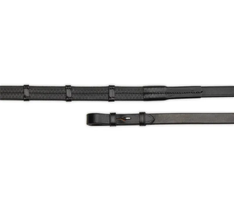 Velociti Gara Pimple Grip Contintental Reins in Black