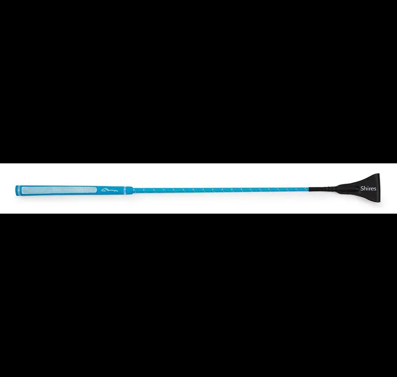 Shires 26 Inch Rainbow General Purpose Whip In Blue