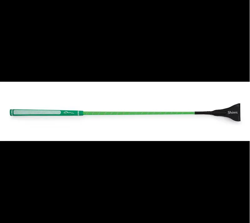 Shires 26 Inch Rainbow General Purpose Whip In Green