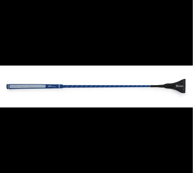 Shires 26 Inch Rainbow General Purpose Whip In Blue