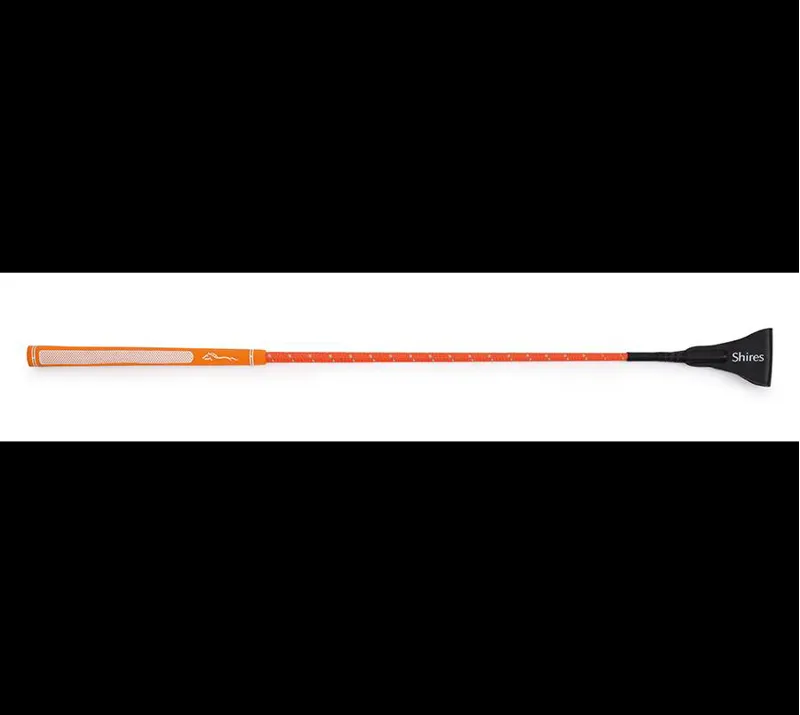 Shires 26 Inch Rainbow General Purpose Whip In Orange
