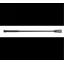 Shires 21 Inch Rubber Grip Whip In Black