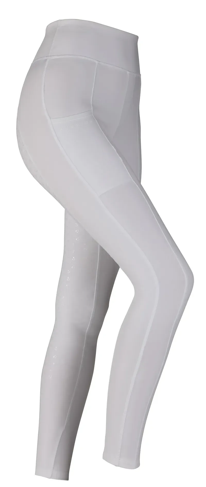 Aubrion Hudson Girl's Riding Tights White