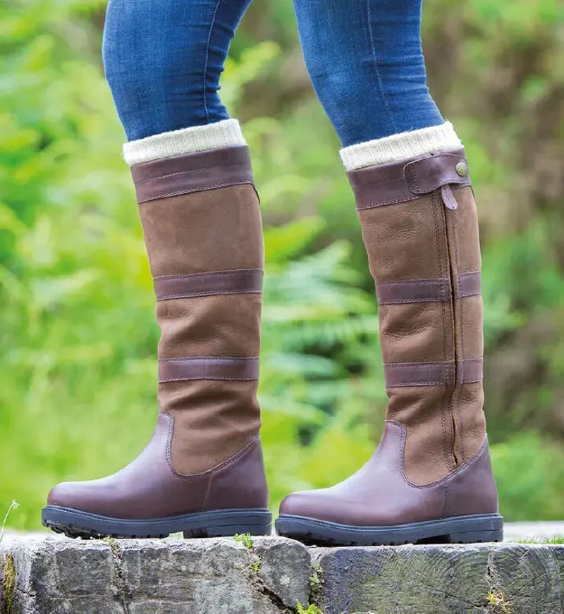 Moretta Nella Ladies Country Boots in Brown