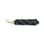 KM Elite Cotton 7ft Double Braided Leadrope in Black/White