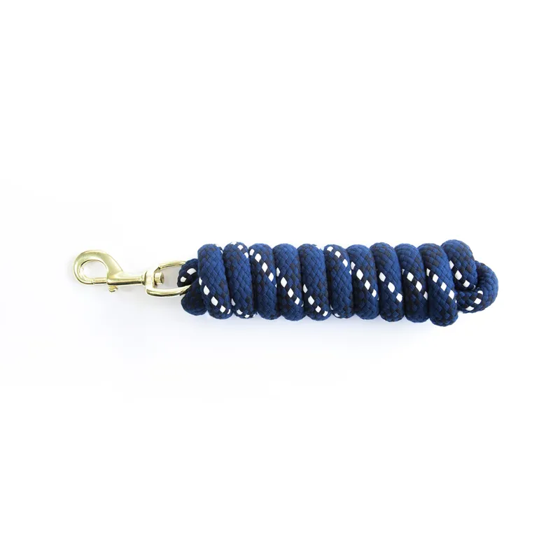 KM Elite Cotton 7ft Double Braided Leadrope in Navy