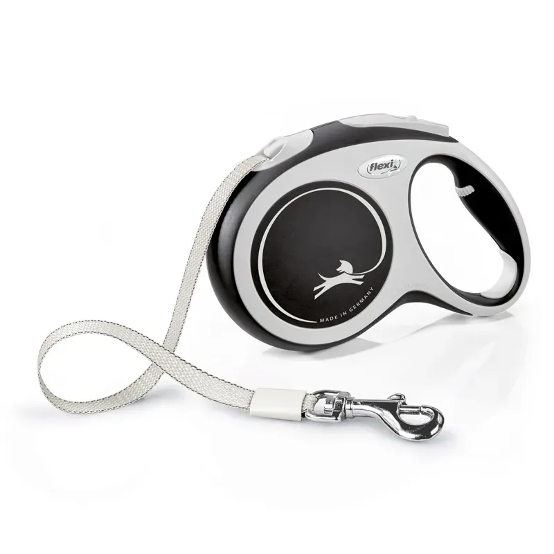 Flexi Large 5m New Comfort Tape Leash in Black
