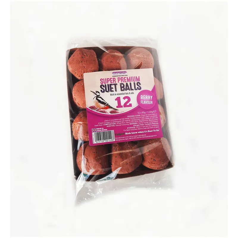 Suet To Go Berry 12 Balls x 6 Pack Tray