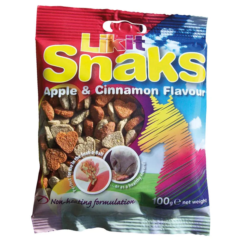 Likit 100g 20 Pack Apple And Cinnamon Snaks in Brown
