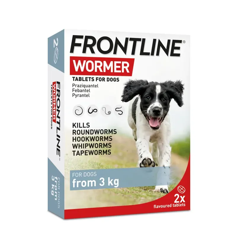 Frontline Wormer Tablets For Dogs From 3kg - 2 Tablets 2 pack