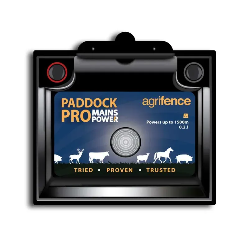 Agrifence H8307 Paddock Pro Energiser in Black