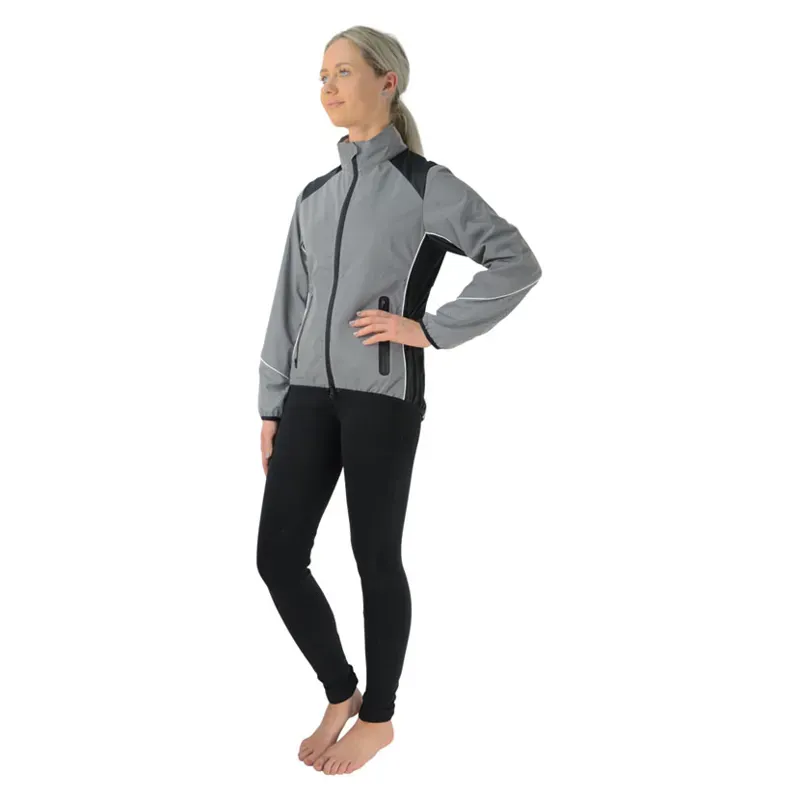 Hy Equestrian Silva Flash Reflective Jacket in Reflective Silver