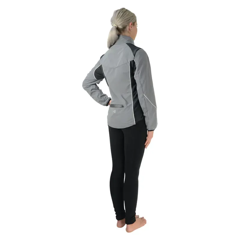 Hy Equestrian Silva Flash Reflective Jacket in Reflective Silver-1