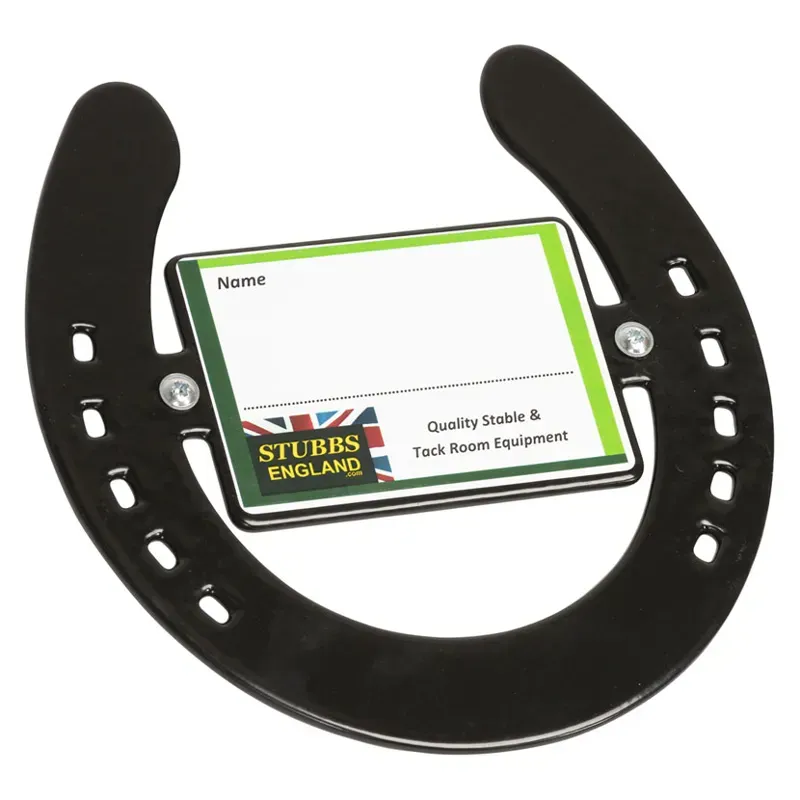 Stubbs Horseshoe Nameplate in Black-1