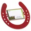Stubbs Horseshoe Nameplate in Red