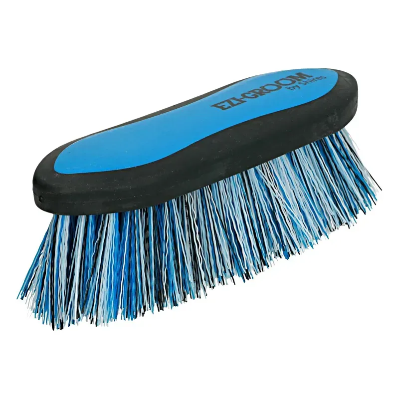 Shires Large Ezi-Groom Grip Dandy Brush In Blue