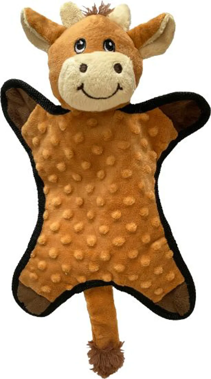 Hem and Boo Flattie Dog Toy 13in Assorted-1