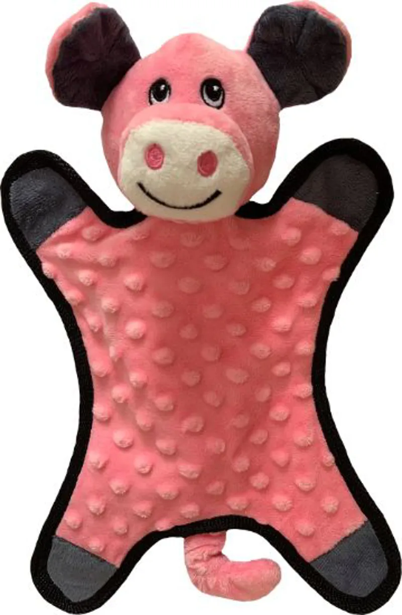Hem and Boo Flattie Dog Toy 13in Assorted-3