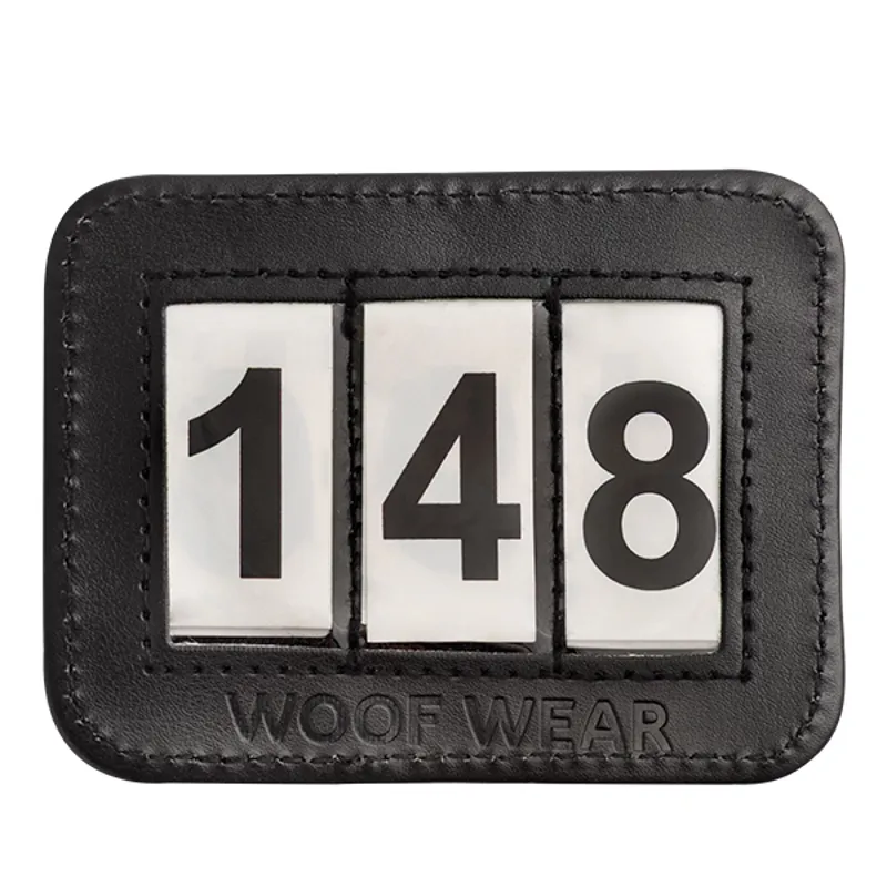 Woof Wear Bridle Number Holder Black