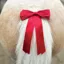Equetech Horse Competition Warning Tail Ribbon Red