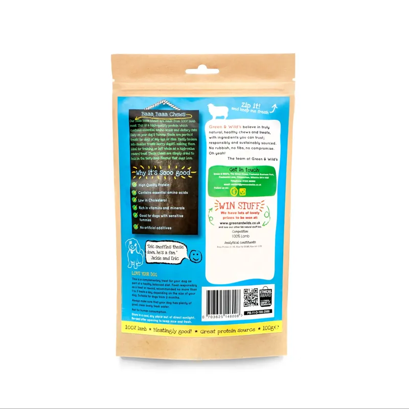 Green and Wilds Baaa Baaa Chews 100g-2