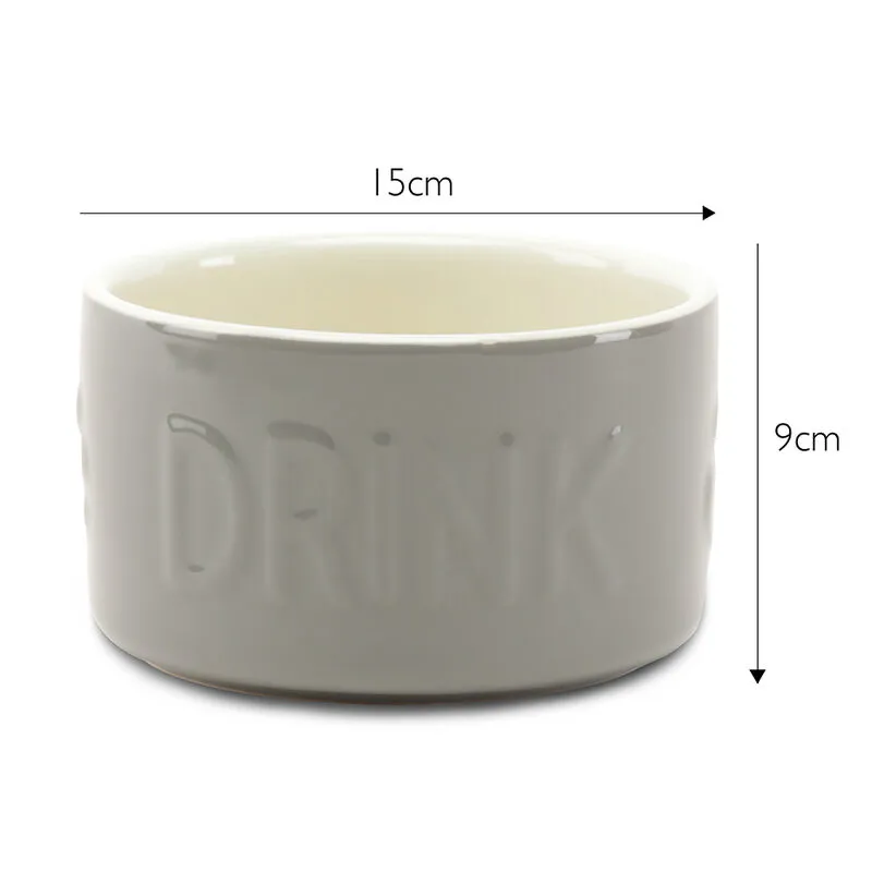 Scruffs 'DRINK' Bowl Grey-1
