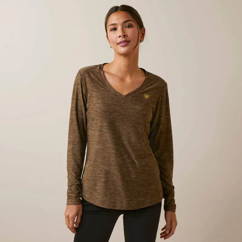 Ariat Womens Laguna Long Sleeve Top Canteen