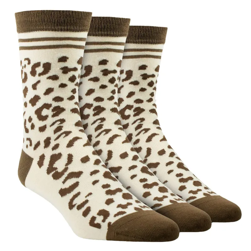 Ariat Womens Charm Crew Socks Leopard Camo