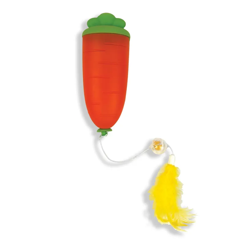 Happy Pet Tabby Patch Carrot Cat Treat Dispenser