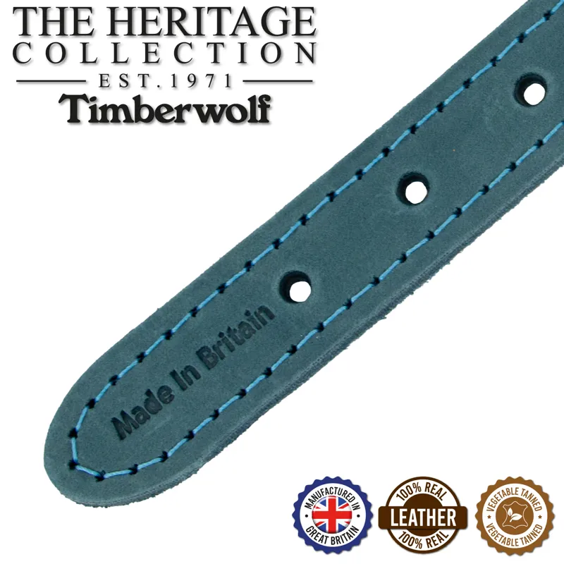 Ancol Timberwolf Leather Collar Blue-2