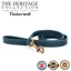 Ancol Timberwolf Leather Snap Lead Blue 100x1.9cm