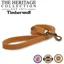 Ancol Timberwolf Leather Snap Lead Mustard 100x1.9cm