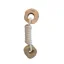Quapas! Coffee Wood Circle Double Dog Toy