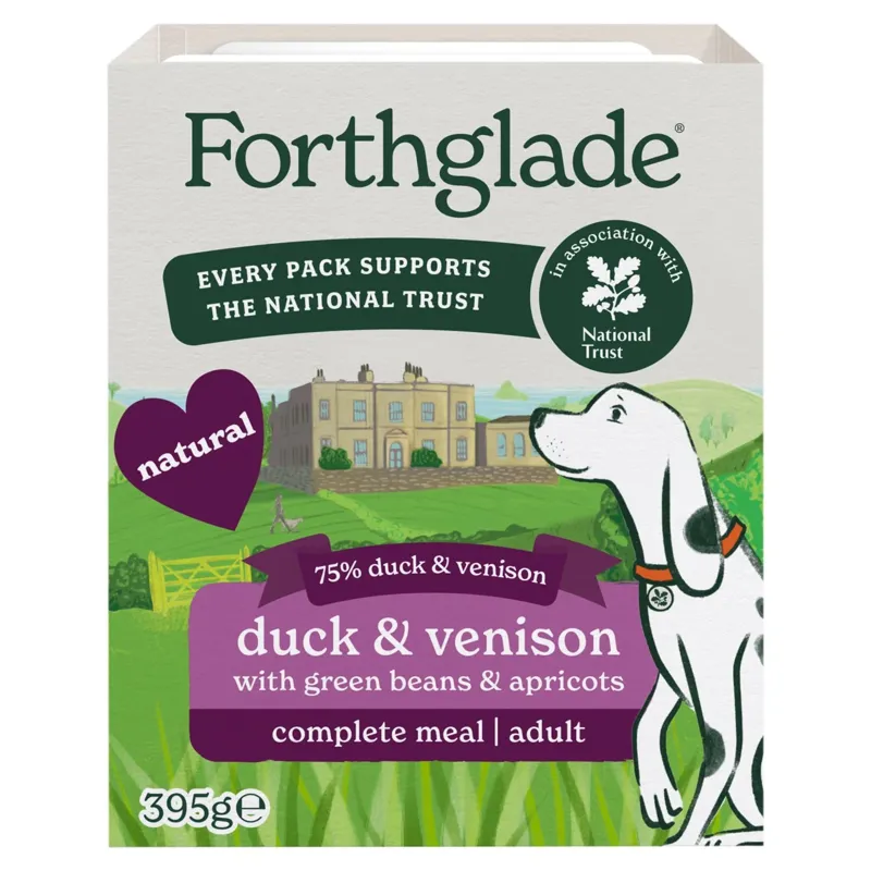 Forthglade Gourmet Duck and Venison with Green Beans and Apricot 395g