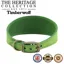 Ancol Timberwolf Leather Hound Collar Green