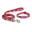 Ancol Small Bite Collar Lead Set Pink Rainbow 