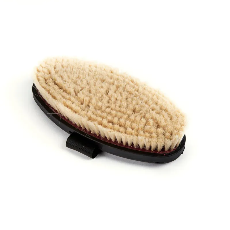 EZI-GROOM Grip Body Brush With Goat Hair BURGUNDY Large-1