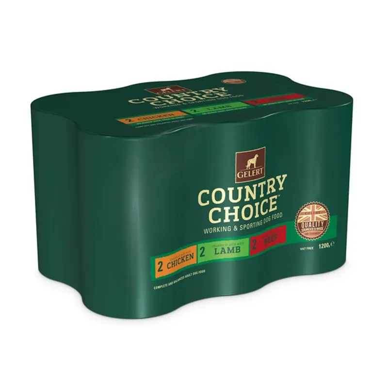 Gelert Country Choice Multipack 6 x 1200g