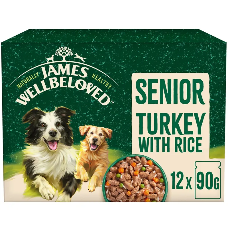 James Wellbeloved Adult Dog Turkey 12x90g