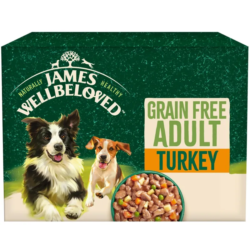James Wellbeloved Adult Dog Grain Free Turkey 90g