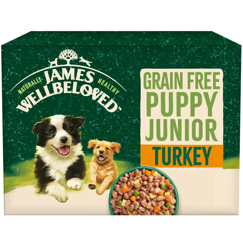 James Wellbeloved Puppy Grain Free Turkey 90g