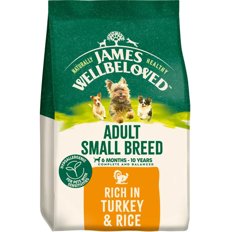 James Wellbeloved Adult Small Breed Turkey and Rice 1.5kg