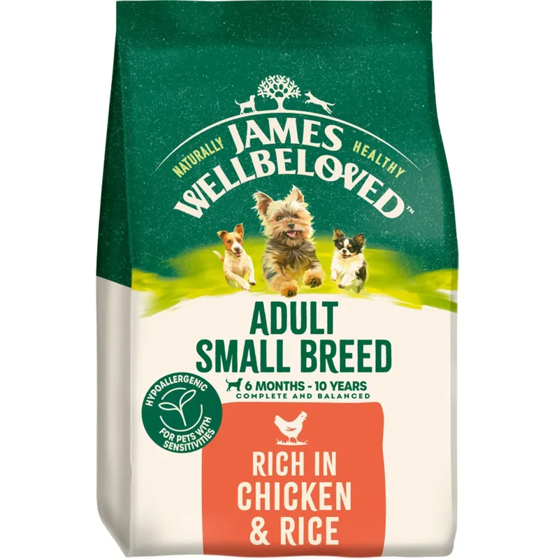 James Wellbeloved Adult Small Breed Chicken and Rice 1.5kg