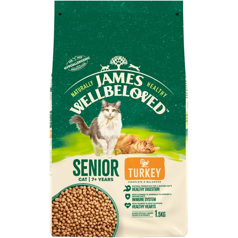 James Wellbeloved Senior Cat Turkey and Rice 1.5kg