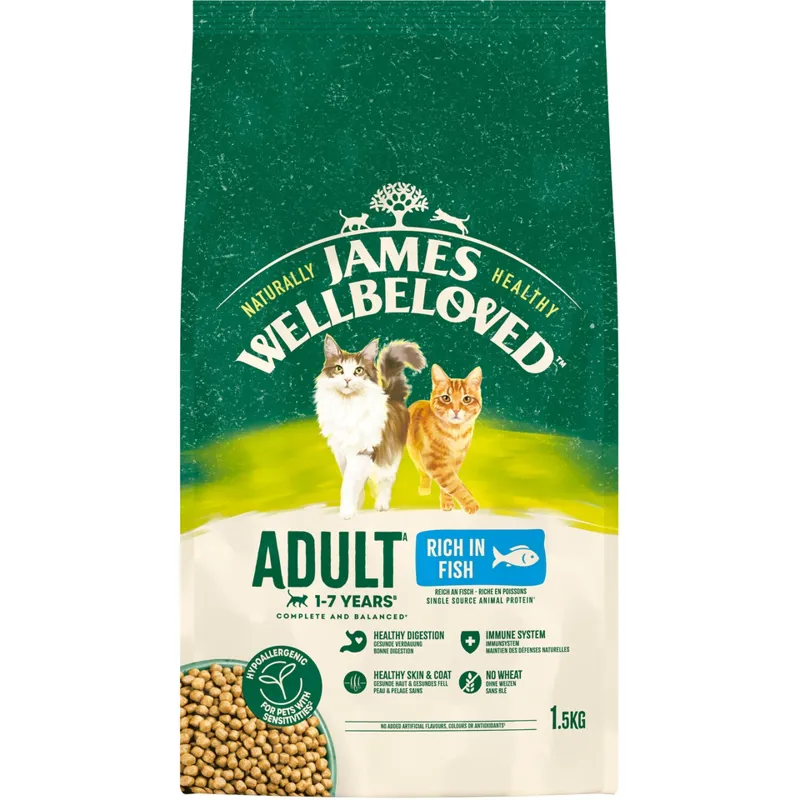James Wellbeloved Adult Cat Fish and Rice 1.5kg
