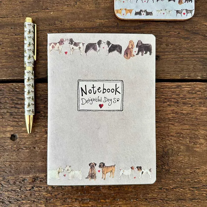 Alex Clark Delightful Dogs Medium Soft Notebook