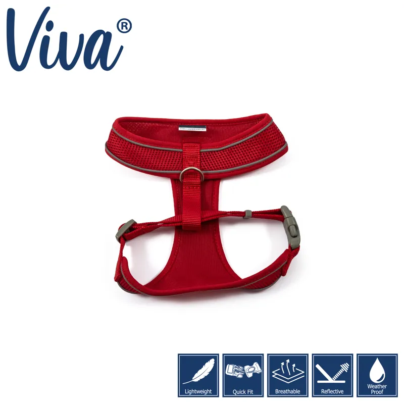 Ancol Viva Comfort Mesh Harness Red-1